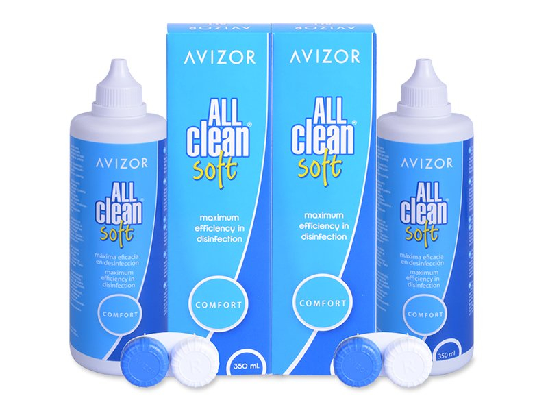 Valomasis tirpalas Avizor All Clean Soft 2 x 350 ml 