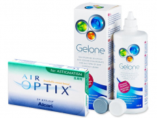 Air Optix for Astigmatism (6 lęšiai) + valomasis tirpalas Gelone 360 ml