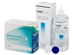 PureVision 2 (6 lęšiai) + Laim Care valomasis tirpalas 400 ml
