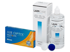 Air Optix Night and Day Aqua (6 lęšiai) + Laim Care valomasis tirpalas 400 ml