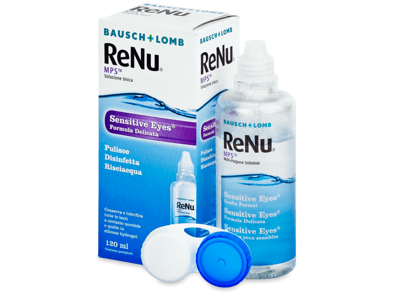 Valomasis tirpalas ReNu MPS Sensitive Eyes 120 ml 
