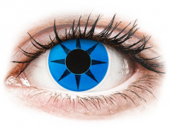 ColourVUE Crazy Lens - Blue Star - be dioptrijų (2 lęšiai)
