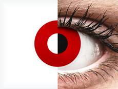 ColourVUE Crazy Lens - Red Devil - be dioptrijų (2 lęšiai)