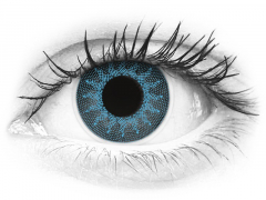 ColourVUE Crazy Lens - Solar Blue - su dioptrijomis (2 lęšiai)