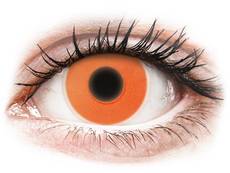 ColourVUE Crazy Glow Orange - be dioptrijų (2 lęšiai)