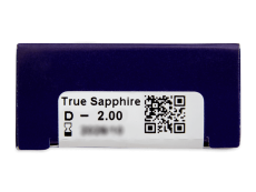 TopVue Color - True Sapphire - su dioptrijomis (2 lęšiai)