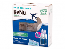 Valomasis tirpalas ReNu Multiplus flight pack 2 x 60 ml 