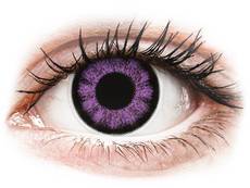 ColourVUE BigEyes Ultra Violet - be dioptrijų (2 lęšiai)