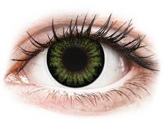 ColourVUE BigEyes Party Green - be dioptrijų (2 lęšiai)