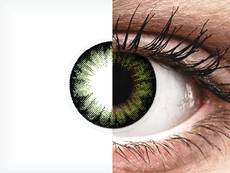 ColourVUE BigEyes Party Green - be dioptrijų (2 lęšiai)