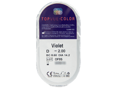 TopVue Color - Violet - su dioptrijomis (2 lęšiai)