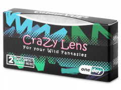ColourVUE Crazy Lens - Blackout - vienadieniai be dioptrijų (2 lęšiai)