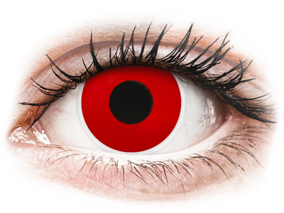 ColourVUE Crazy Lens - Red Devil - vienadieniai be dioptrijų (2 lęšiai)