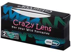 ColourVUE Crazy Lens - White Zombie - vienadieniai be dioptrijų (2 lęšiai)