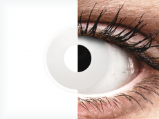 ColourVUE Crazy Lens - Whiteout - vienadieniai be dioptrijų (2 lęšiai)