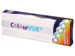 ColourVue One Day TruBlends Rainbow 2 - be dioptrijų (10 lęšių)