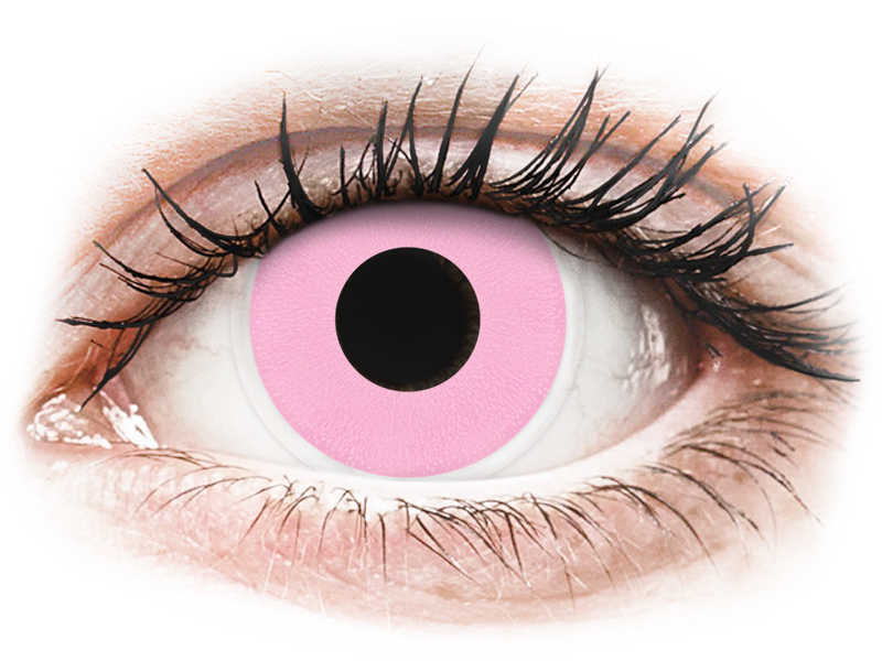 ColourVUE Crazy Lens - Barbie Pink - be dioptrijų (2 lęšiai)