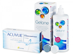 Acuvue Oasys (12 lęšių) + valomasis tirpalas Gelone 360 ml