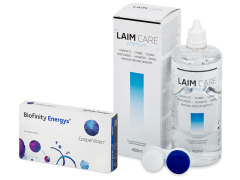 Biofinity Energys (3 lęšiai) + valomasis tirpalas Laim-Care 400 ml