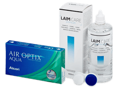 Air Optix Aqua (6 lęšiai) + Laim Care valomasis tirpalas 400 ml