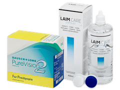PureVision 2 for Presbyopia (6 lęšiai) + Laim Care valomasis tirpalas 400 ml