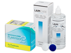 PureVision 2 for Presbyopia (6 lęšiai) + valomasis tirpalas Laim-Care 400 ml