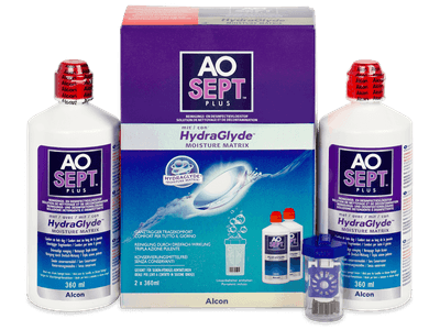 Valomasis tirpalas AO Sept Plus HydraGlyde 2 x 360 ml