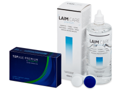 TopVue Premium for Astigmatism (6 lęšiai) + valomasis tirpalas Laim-Care 400 ml