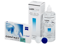 Carl Zeiss Contact Day 30 Compatic (6 lęšiai) + valomasis tirpalas Laim-Care 400 ml