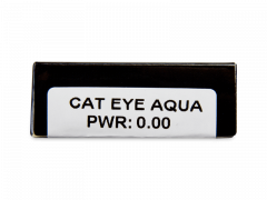 CRAZY LENS - Cat Eye Aqua - vienadieniai be dioptrijų (2 lęšiai)