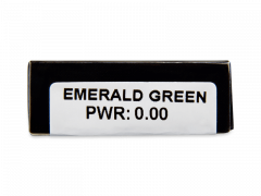 CRAZY LENS - Emerald Green - vienadieniai be dioptrijų (2 lęšiai)