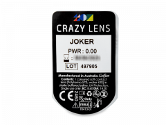 CRAZY LENS - Joker - vienadieniai be dioptrijų (2 lęšiai)