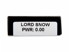 CRAZY LENS - Lord Snow - vienadieniai be dioptrijų (2 lęšiai)