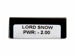 CRAZY LENS - Lord Snow - vienadieniai su dioptrijomis (2 lęšiai)