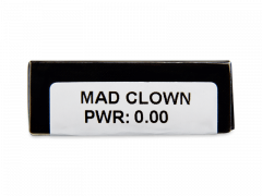 CRAZY LENS - Mad Clown - vienadieniai be dioptrijų (2 lęšiai)