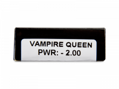 CRAZY LENS - Vampire Queen - vienadieniai su dioptrijomis (2 lęšiai)