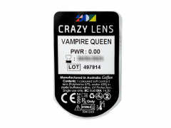 CRAZY LENS - Vampire Queen - vienadieniai be dioptrijų (2 lęšiai)