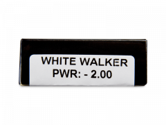 CRAZY LENS - White Walker - vienadieniai su dioptrijomis (2 lęšiai)