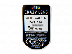 CRAZY LENS - White Walker - vienadieniai be dioptrijų (2 lęšiai)