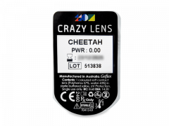 CRAZY LENS - Cheetah - vienadieniai be dioptrijų (2 lęšiai)