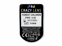 CRAZY LENS - Forest Children - vienadieniai be dioptrijų (2 lęšiai)