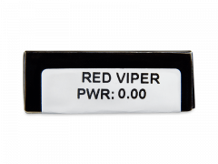 CRAZY LENS - Red Viper - vienadieniai be dioptrijų (2 lęšiai)