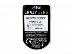 CRAZY LENS - Red Wedding - vienadieniai be dioptrijų (2 lęšiai)