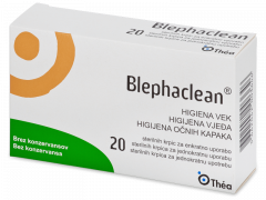 Blephaclean sterilios servetėlės akių vokų higienai 20 vnt. 