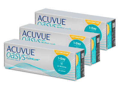 Acuvue Oasys 1-Day with HydraLuxe for Astigmatism (90 lęšių)