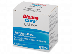 BlephaCura Salina sterilios akių vokų priežiūros servetėlės 20 vnt. 