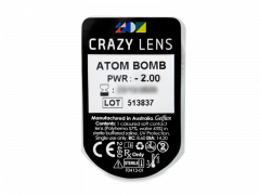 CRAZY LENS - Atom Bomb - vienadieniai su dioptrijomis (2 lęšiai)