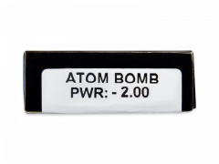 CRAZY LENS - Atom Bomb - vienadieniai su dioptrijomis (2 lęšiai)