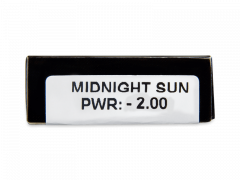 CRAZY LENS - Midnight Sun - vienadieniai su dioptrijomis (2 lęšiai)