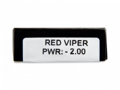 CRAZY LENS - Red Viper - vienadieniai su dioptrijomis (2 lęšiai)